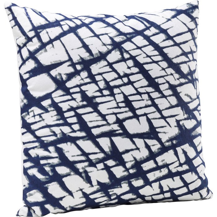 Подушка Santorini бело-синего цвета
