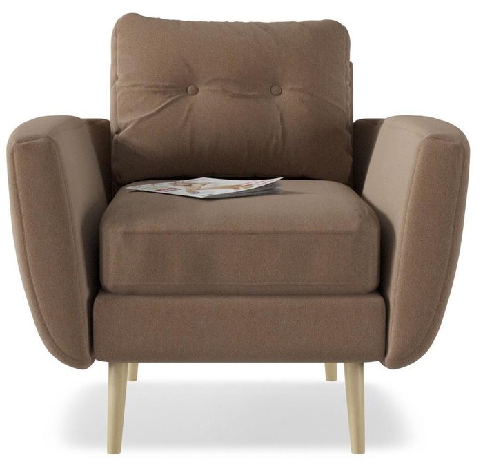 Кресло Норфолк Fox коричневого цвета - купить Интерьерные кресла по цене 12010.0