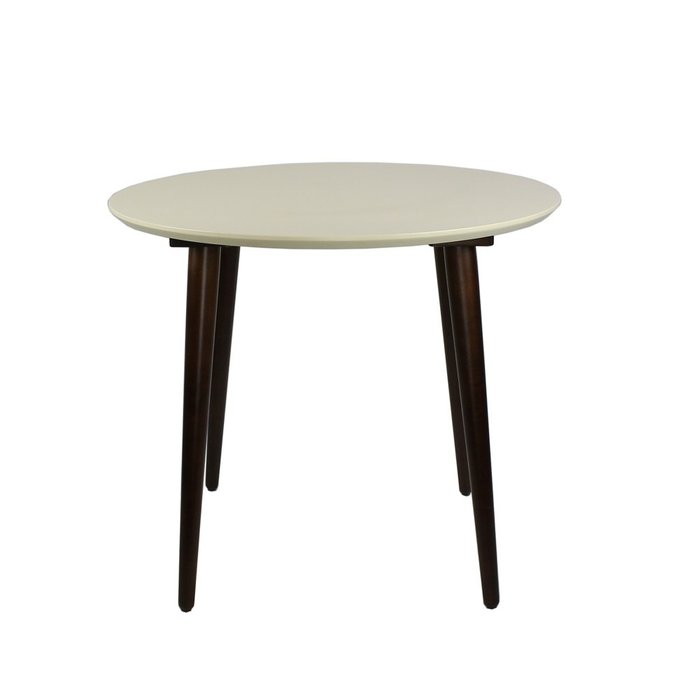 Стол обеденный круглый Ронда Мини 100 со столешницей цвета слоновой кости - купить Обеденные столы по цене 17579