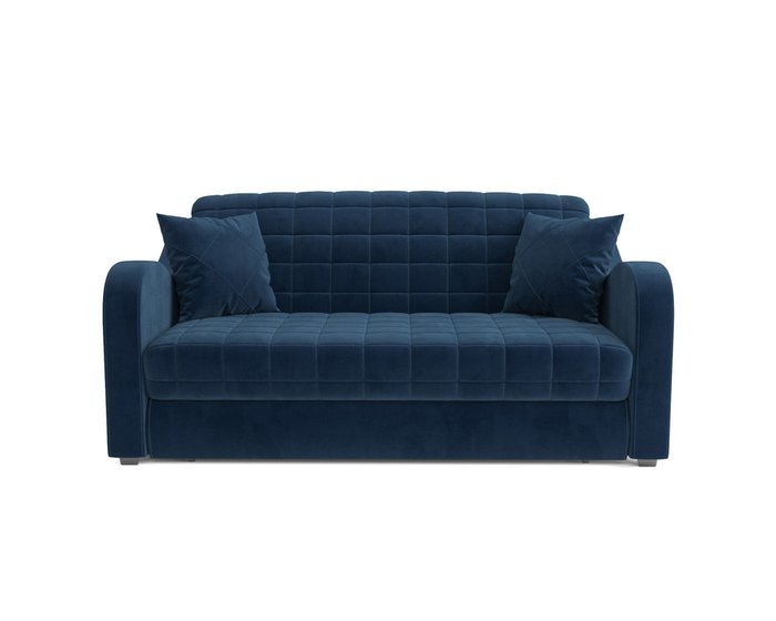 Диван-кровать Барон 4 темно-синего цвета - купить Прямые диваны по цене 36490.0