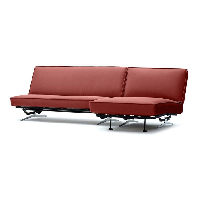Угловой диван-кровать Арни Galaxy красного цвета - купить Угловые диваны по цене 47990.0