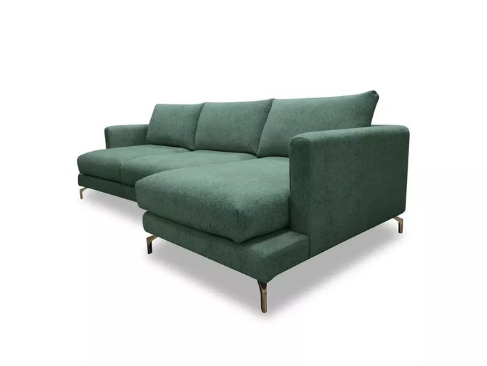 Угловой диван Ливерпуль зеленого цвета - купить Угловые диваны по цене 186670.0