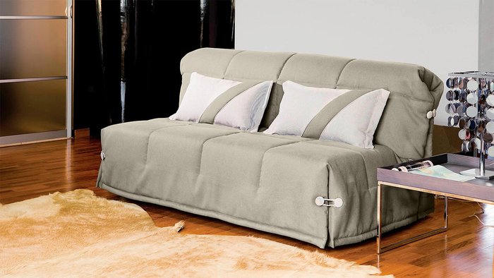 Диван-кровать Корона бежевого цвета - купить Прямые диваны по цене 63800.0