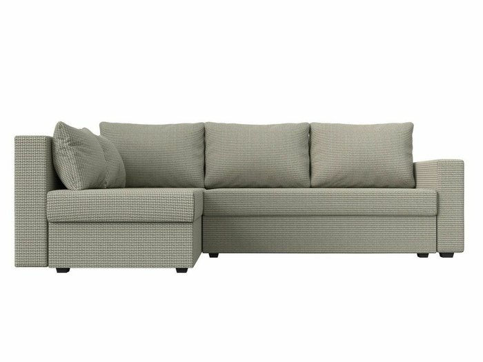 Угловой диван-кровать Мансберг серо-бежевого цвета левый угол - купить Угловые диваны по цене 39999.0