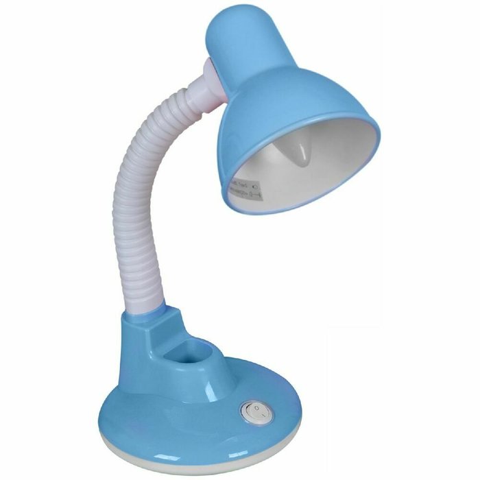 Настольная лампа 02329-0.7-01 BL (пластик, цвет голубой) - купить Рабочие лампы по цене 1090.0