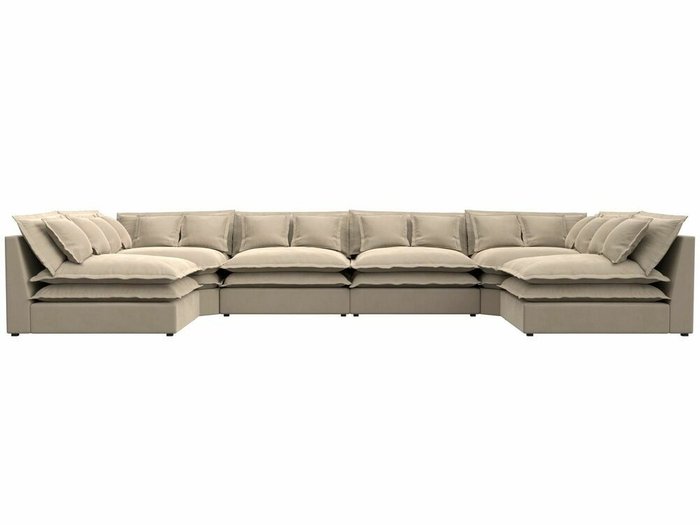 Угловой диван Лига 040 бежевого цвета  - купить Угловые диваны по цене 141999.0