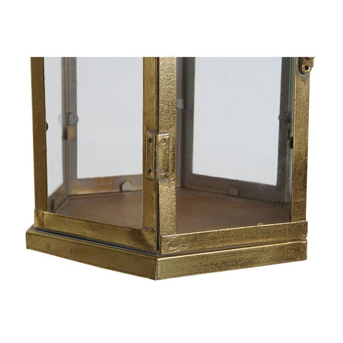 Подсвечник Home ESPRIT Позолоченный Металл Стеклянный 23 x 23 x 48 cm - лучшие Подсвечники в INMYROOM