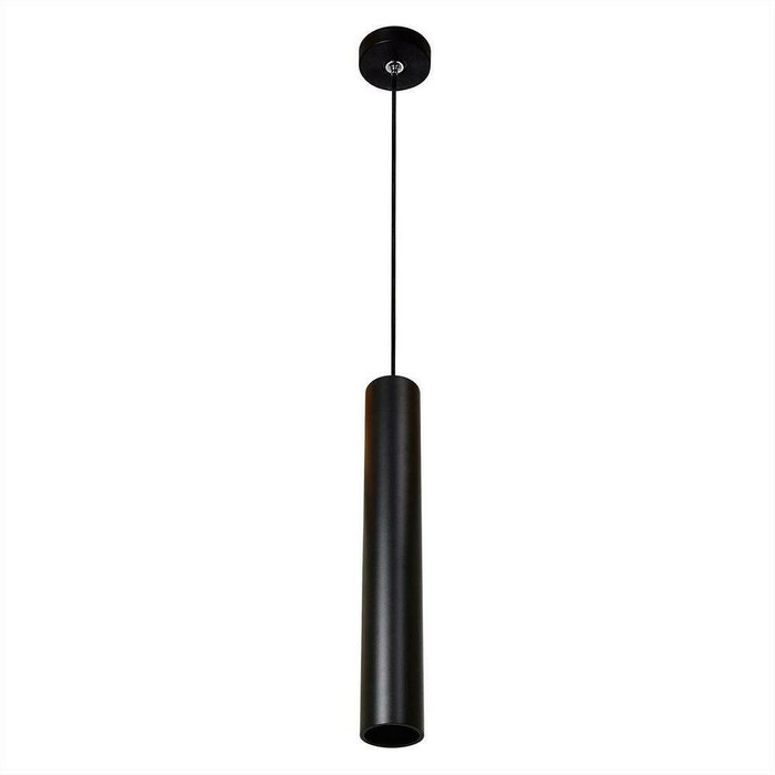 Светодиодный подвесной светильник Тубус черного цвета