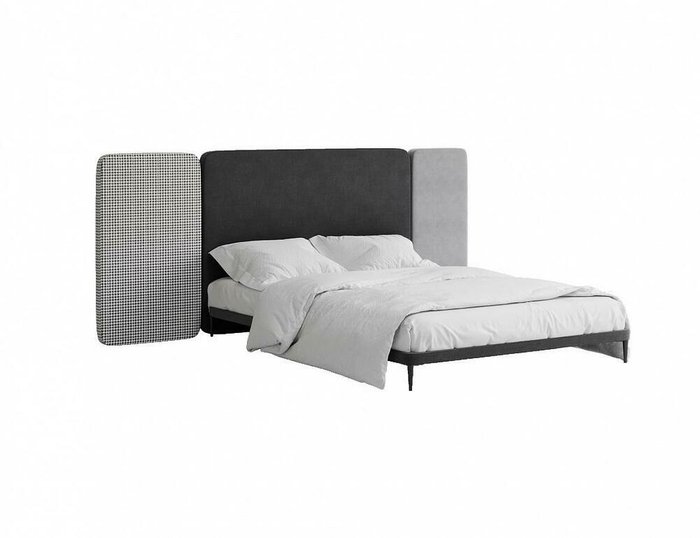 Кровать Licata 140х200 композиция 5 серого цвета