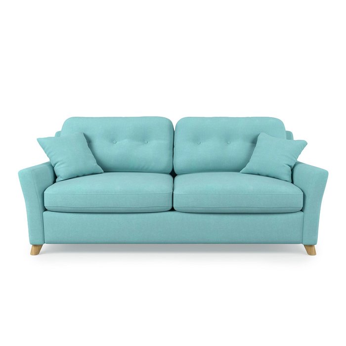 Диван-кровать Raf MT трехместный голубого цвета - купить Прямые диваны по цене 77700.0