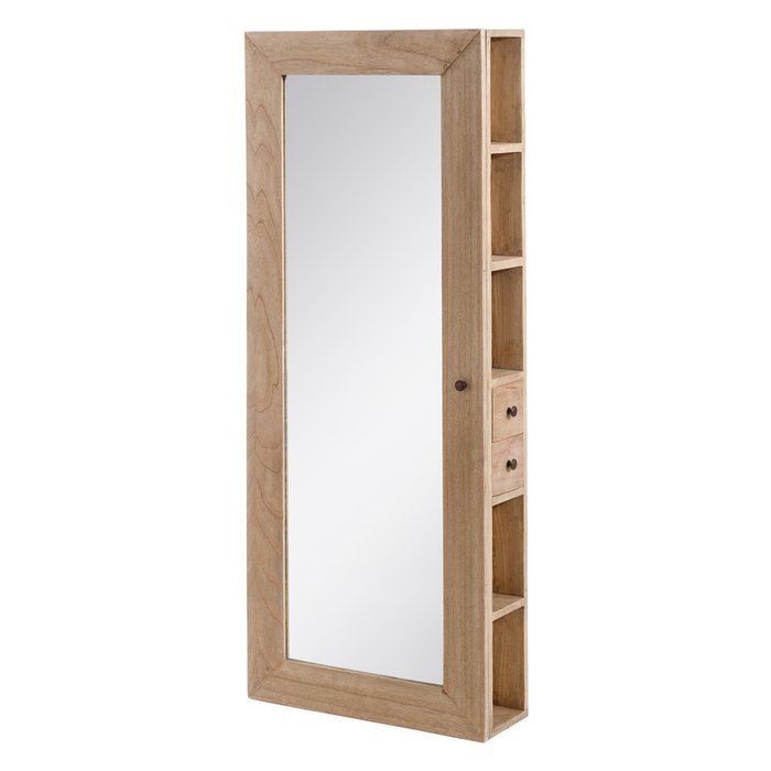 Зеркало настенное-шкаф с двумя выдвижными ящиками 