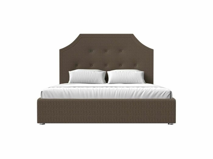 Кровать Кантри 160х200 бежево-коричневого цвета с подъемным механизмом - купить Кровати для спальни по цене 81999.0