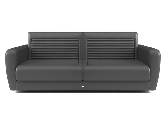 Прямой диван-кровать черного цвета