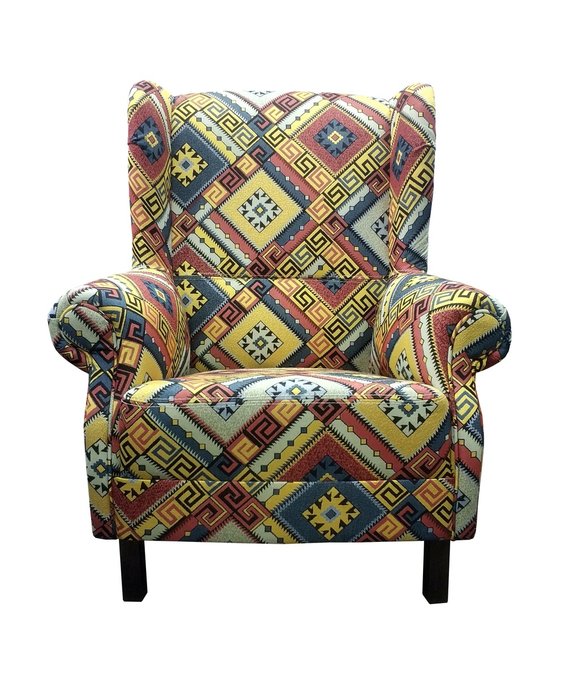 Кресло Марракеш желто-синего цвета - купить Интерьерные кресла по цене 41600.0