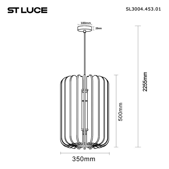 Светильник подвесной ST-Luce Черный/Серый E27 1*60W SENTITO - лучшие Подвесные светильники в INMYROOM