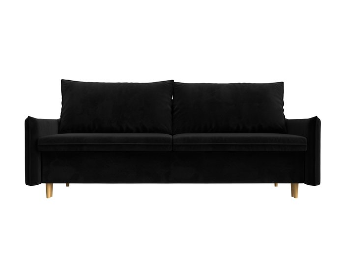 Прямой диван-кровать Хьюстон черного цвета - купить Прямые диваны по цене 54999.0