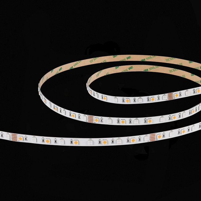 Светодиодная лента SMD5050 - -*86W 3000K+RGB 300Lm Ra>90 IP20 L1 000xW10xH- 24V Светодиодные ленты Светодиодная лента SMD5050 - -*86W 3000K+RGB 300Lm Ra>90 IP20 L1 000xW10xH- 24V Светодиодные ленты