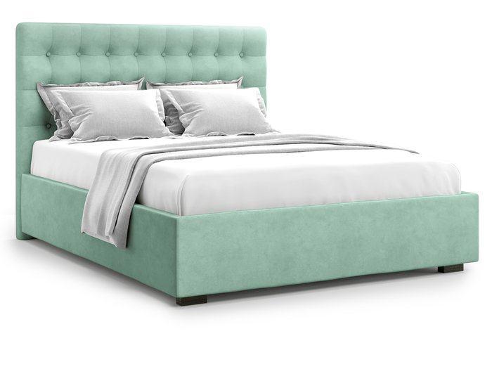 Кровать Brayers без подъемного механизма 160х200 ментолового цвета - купить Кровати для спальни по цене 36000.0