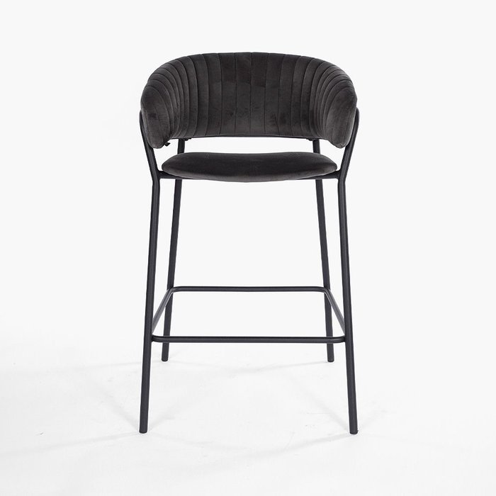 Стул полубарный Пиза серого цвета - купить Барные стулья по цене 15500.0