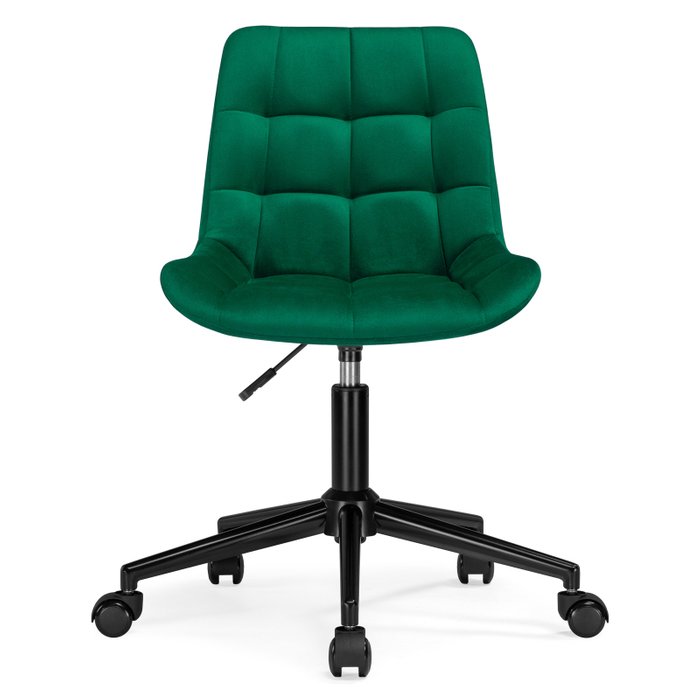 Офисный стул Честер изумрудного цвета с черным основанием - купить Офисные кресла по цене 7590.0