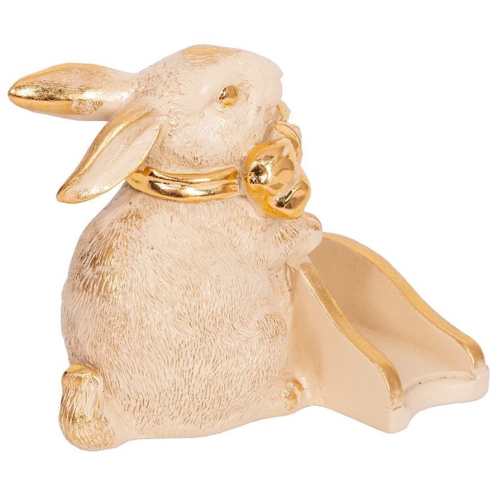 Подставка для салфеток Кролик Банни кремово-золотого цвета - лучшие Аксессуары для кухни в INMYROOM