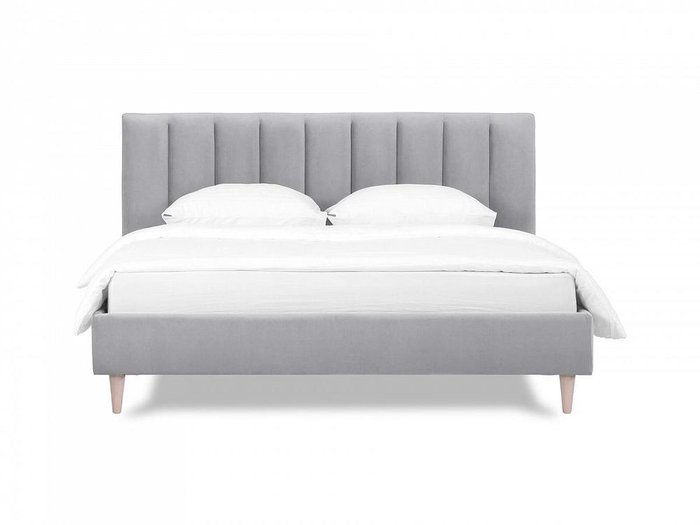 Кровать Queen II Sofia L 160х200 серого цвета  - купить Кровати для спальни по цене 57370.0