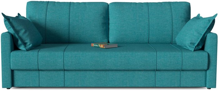Диван-кровать прямой Римини tesla biruza бирюзового цвета - купить Прямые диваны по цене 34655.0