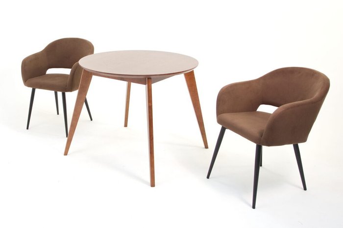 Обеденная группа Сканди К 100 бежево-коричневого цвета