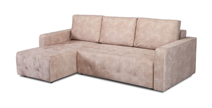 Угловой диван-кровать Хэнк бежевого цвета - купить Угловые диваны по цене 75750.0