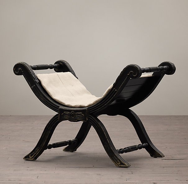 Табурет 18th c. Neoclassical Upholstered Antiqued Black Walnut - купить Обеденные стулья по цене 94293