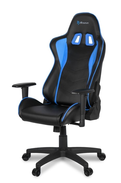 Кресло игровое Blue черно-голубого цвета
