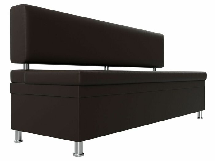 Прямой диван Стайл коричневого цвета (экокожа) - лучшие Прямые диваны в INMYROOM