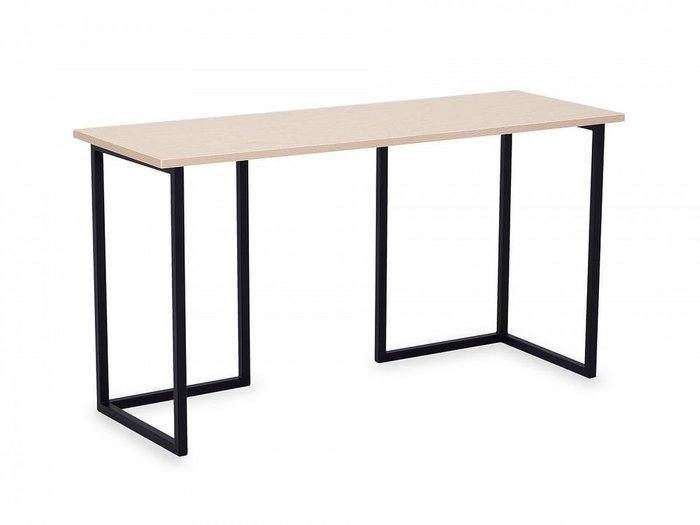 Письменный стол Board 140x50 с черным основанием  - купить Письменные столы по цене 15300.0