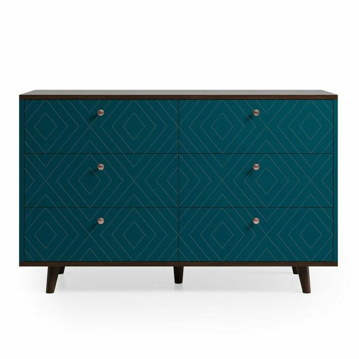 Комод Twin TW042 темно-синего цвета - купить Комоды по цене 90600.0 Комод Twin TW042 темно-синего цвета - купить Комоды по цене 90600.0