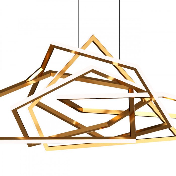 Подвесная люстра Ring 10028 (металл, цвет золото) - купить Подвесные люстры по цене 87570