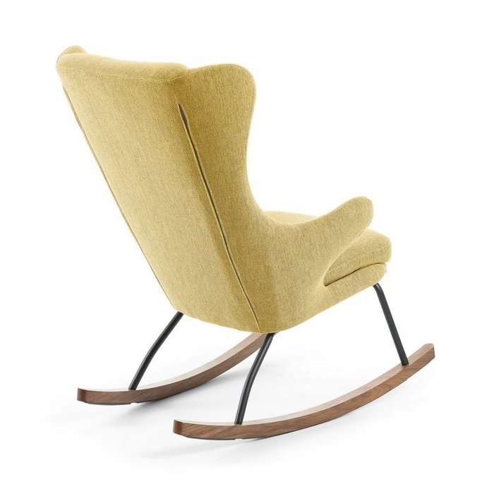 Кресло-качалка Tresser горчичного цвета - лучшие Интерьерные кресла в INMYROOM