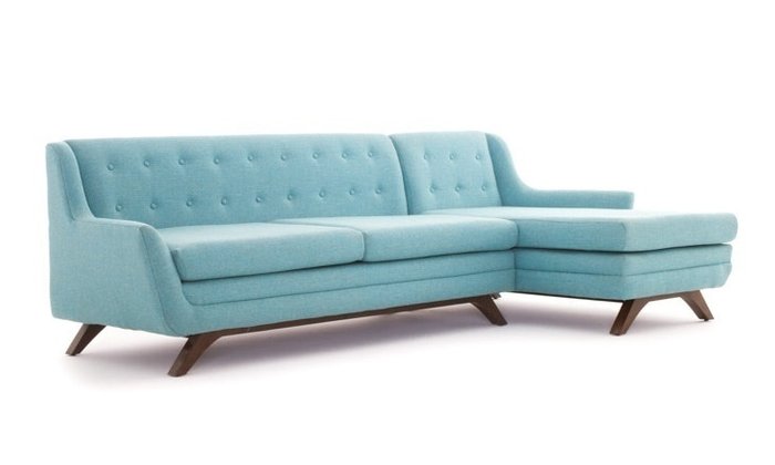 Модульный угловой диван голубого цвета - купить Угловые диваны по цене 116900.0