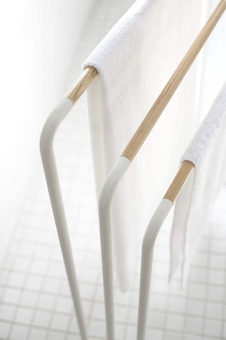 Стойка-держатель для полотенец Plain белого цвета - лучшие Полотенцесушители в INMYROOM