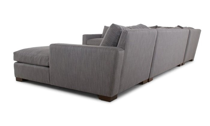 Модульный П-образный диван темно-серого цвета - лучшие Угловые диваны в INMYROOM