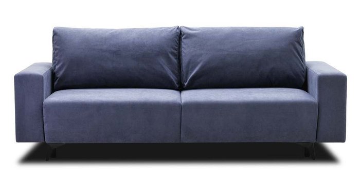 Прямой диван-кровать Эллен темно-синего цвета - купить Прямые диваны по цене 33950.0