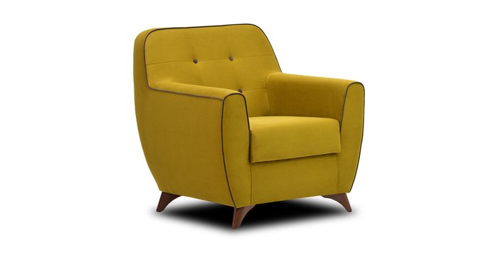 Кресло Элис желтого цвета