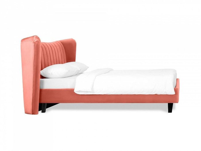 Кровать Queen Agata L 160х200 кораллового цвета - лучшие Кровати для спальни в INMYROOM