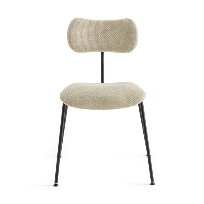 Стул из текстурного твида Nod бежевого цвета - купить Обеденные стулья по цене 37743.0