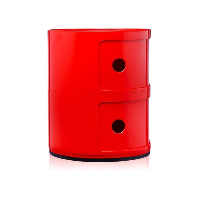 Тумба Componibili красного цвета - лучшие Прикроватные тумбы в INMYROOM