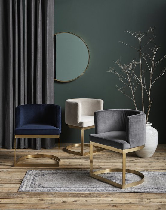 Обеденный стул Lounge серого цвета - лучшие Обеденные стулья в INMYROOM