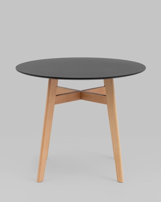 Стол обеденный Target Circle черно-бежевого цвета - лучшие Обеденные столы в INMYROOM