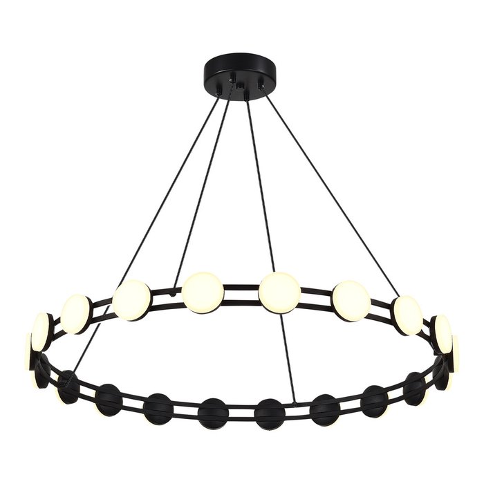 Светильник подвесной ST-Luce черный/белый LED 1*40W 4000K MONRO - лучшие Соединитель (коннектор) для треков в INMYROOM Светильник подвесной ST-Luce черный/белый LED 1*40W 4000K MONRO - лучшие Соединитель (коннектор) для треков в INMYROOM