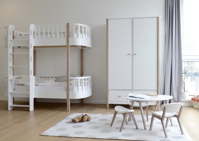 Двухъярусная кровать Classic 85х185 белого цвета - купить Двухъярусные кроватки по цене 104900.0