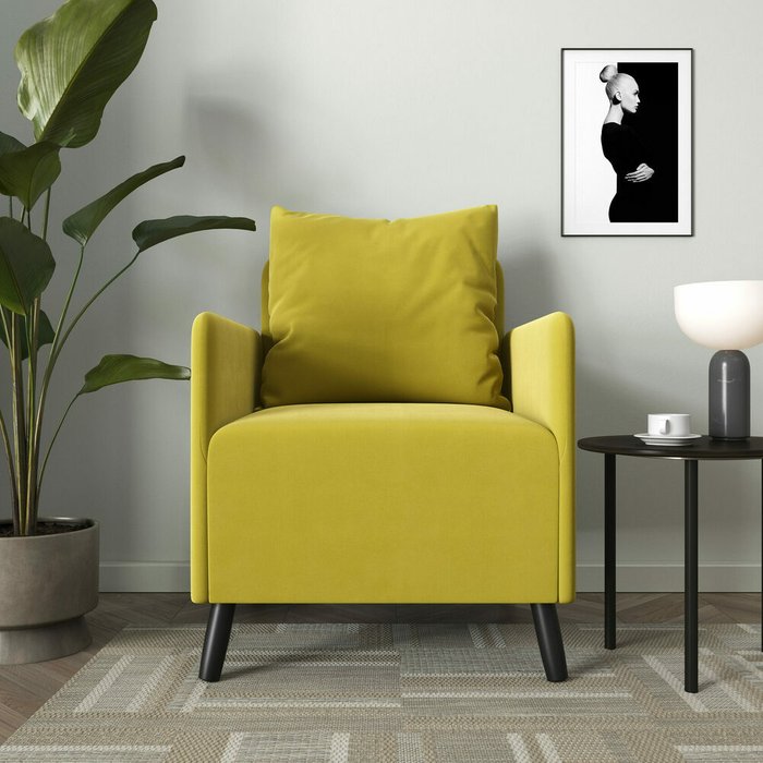 Кресло Будапешт горчичного цвета - купить Интерьерные кресла по цене 12990.0