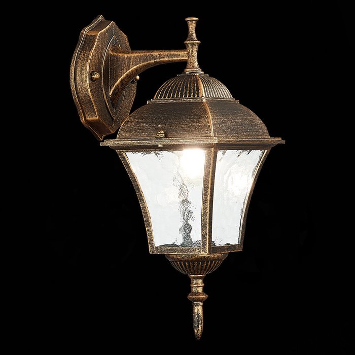 Светильник уличный настенный Domenico бронзового цвета - лучшие Настенные уличные светильники в INMYROOM